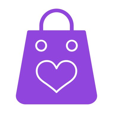 Çanta. Web simgesi basit illüstrasyon