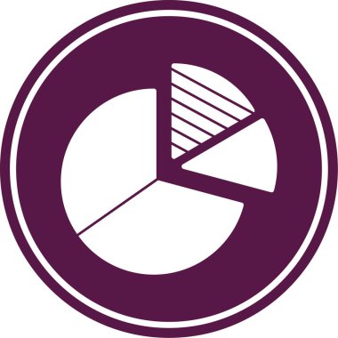 Pasta grafiği vektör illüstrasyonu