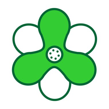 Şanslı yonca şanslı ikonu, dış hat biçimi