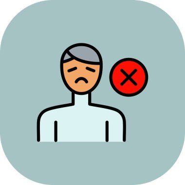 Simge vektör çizimi olmayan adam