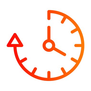 Zaman simgesi vektör illüstrasyonu