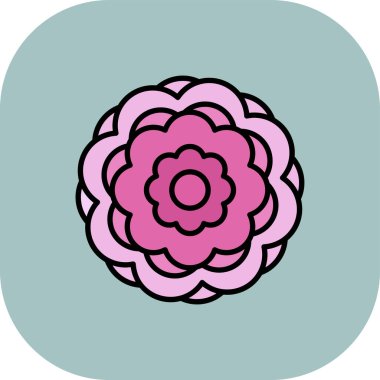 çiçek süslemesi izole edilmiş simge