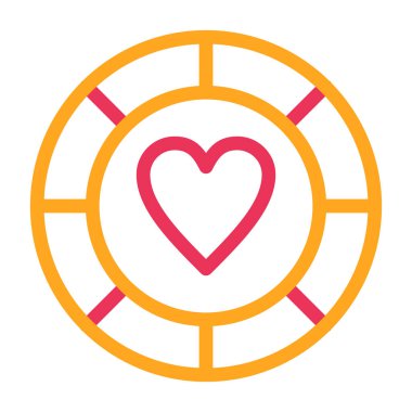 Vektör Kalp Simgesi illüstrasyonu