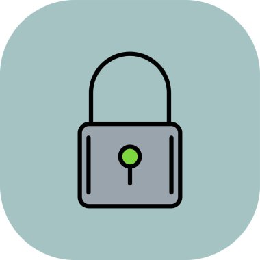 Şeffaf arkaplanda vektör illüstrasyonunu kilitle. Birinci kalite semboller. Konsept ve grafik tasarımı için vuruş simgesi.