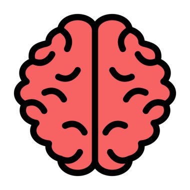 Beyin vektör simge işareti simge vektör çizim kişisel ve ticari kullanım için..