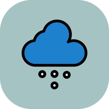 Bulut. Web simgesi basit illüstrasyon