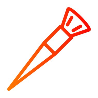 boya fırçası ikonu. Web için fırça vektör simgelerinin özet çizimi