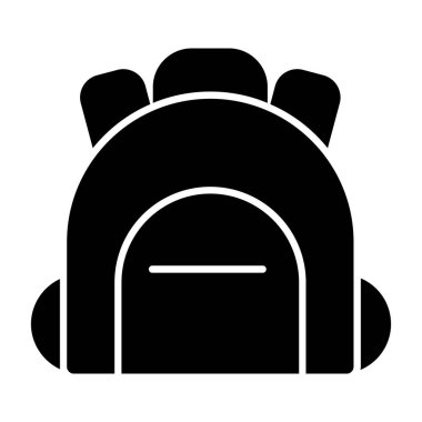 Ağ simgesi. Kulaklığın vektör illüstrasyonu