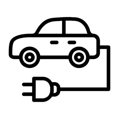 elektrik dolgu simgesi, basit tasarım