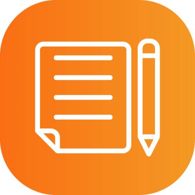 Kağıt simgesinin vektör illüstrasyonu