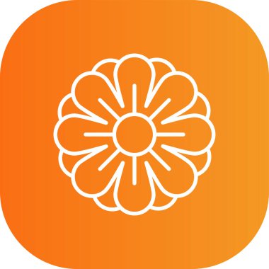 Güzel Çin çiçek sembolü vektör simgesi