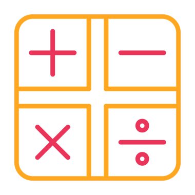 hesap makinesi simgesi vektör illüstrasyonu