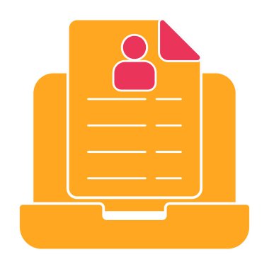 pano simgesi vektör illüstrasyonlu belge