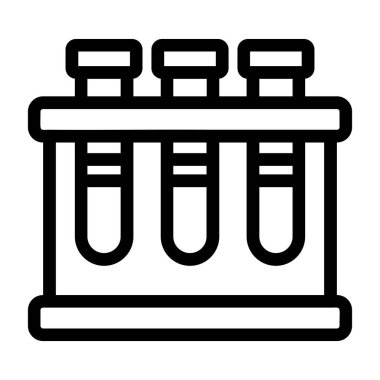 lab test tüpleri simgesi, özet biçimi