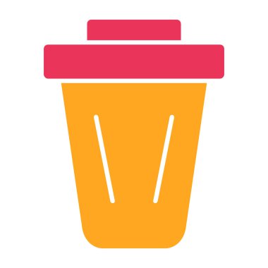 Çöp kutusu simgesi vektör illüstrasyonu