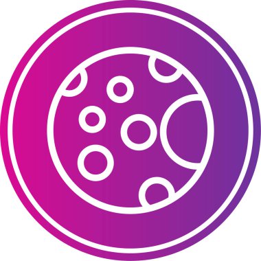 Bir virüs simgesinin vektör illüstrasyonu