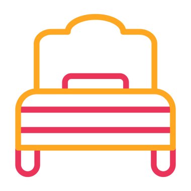 Kanepe. Web simgesi basit illüstrasyon