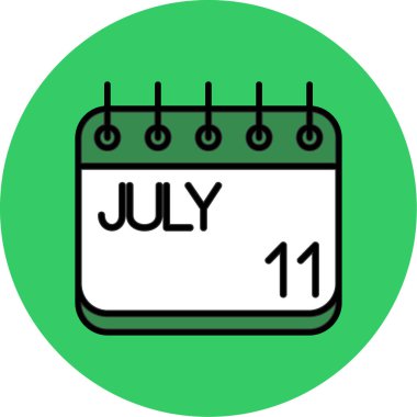 Takvim simgesi tasarımı, vektör illüstrasyonu