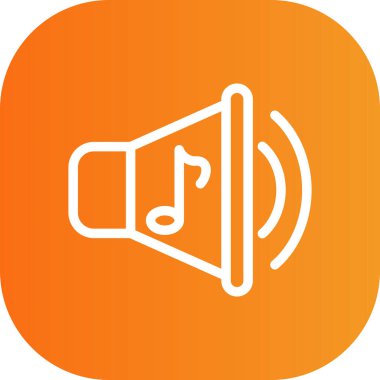 hoparlör vektör illüstrasyonu