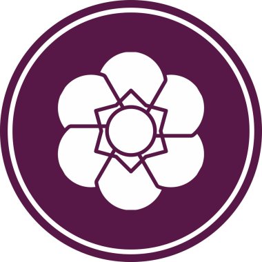 çiçek simgesi vektör illüstrasyonu