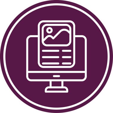 Modern eğitim ikonunun vektör illüstrasyonu