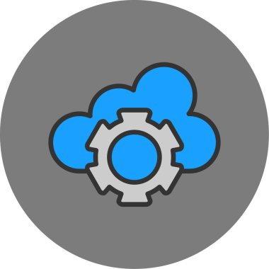 Bulut Ayarları. Basit illüstrasyon