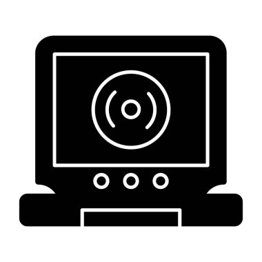 video vektör düz simge