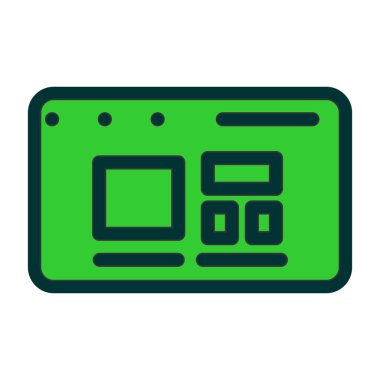 vektör makine simgesi, vektör illüstrasyonu