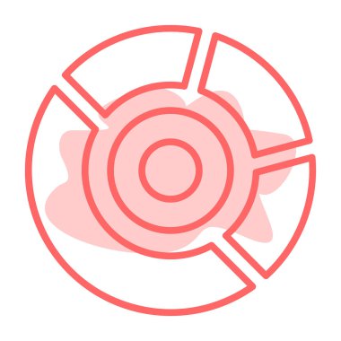 Çizgi film simgesinin vektör çizimi