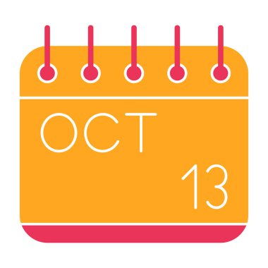 Takvim simgesinin vektör illüstrasyonu