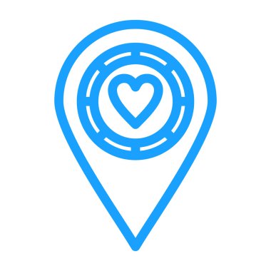 konum simgesi vektör illüstrasyonu