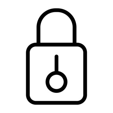 Güvenli kilit vektör simgesi