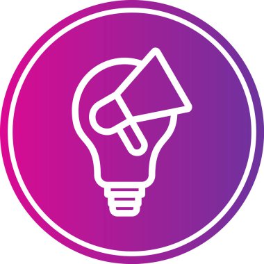 ampul simgesi vektör illüstrasyonu