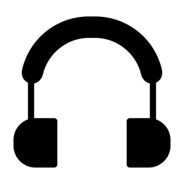 Kulaklık. Web simgesi basit illüstrasyon