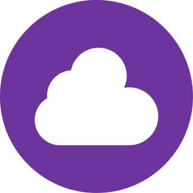 Bulut hesaplama simgesi vektör illüstrasyonu