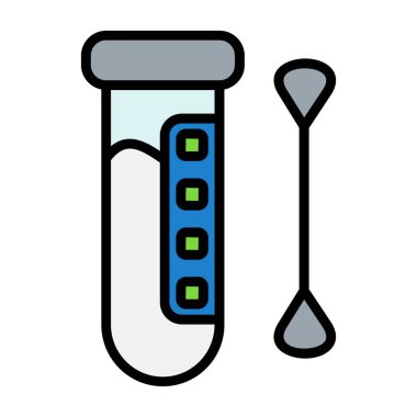 test tübü ikon vektör illüstrasyon tasarımı