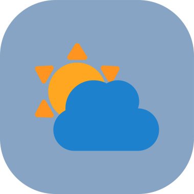 Bulut simgesi vektör illüstrasyonu