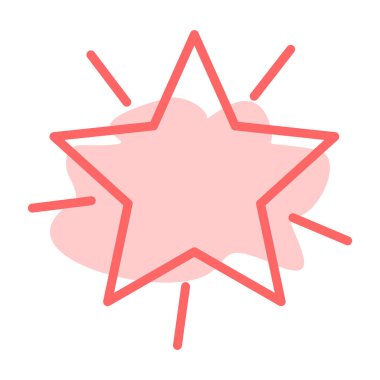 çizgi film doodle yıldız, vektör çizim