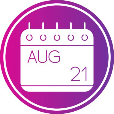 Takvim simgesinin vektör illüstrasyonu