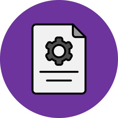 belge simgesi vektör illüstrasyonu