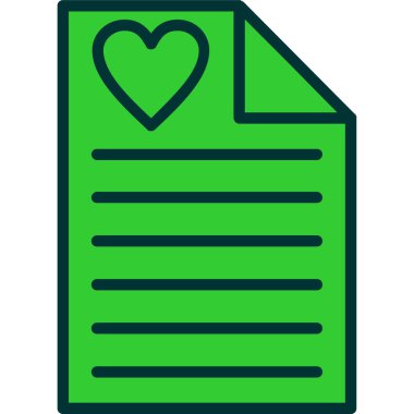 kalp simgesi, vektör illüstrasyonu