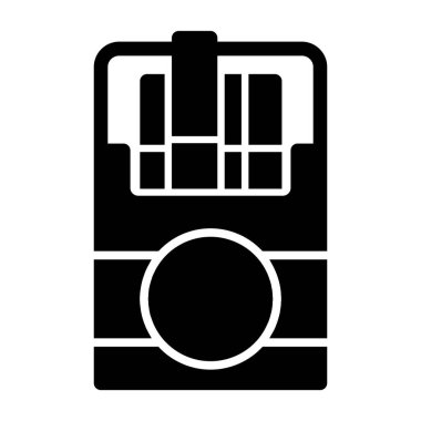 tren vektörü simgesi düz simgesi