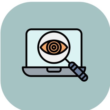 Büyüteçle bakan göz.