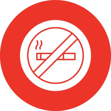 sigara işareti simgesi, vektör illüstrasyon tasarımı