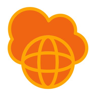 dünya haritası ikon vektör illüstrasyonu