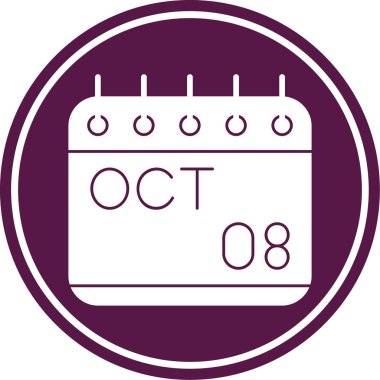 Takvim simgesinin vektör illüstrasyonu