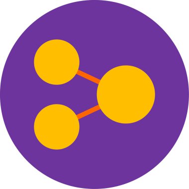 düz biçimli bağlantı ağı simgesi