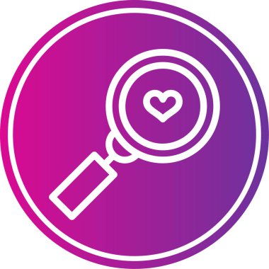 Bir kalp simgesinin vektör illüstrasyonu