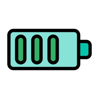 Pil. Web simgesi basit illüstrasyon