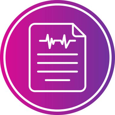 Belge modern simgesinin vektör illüstrasyonu